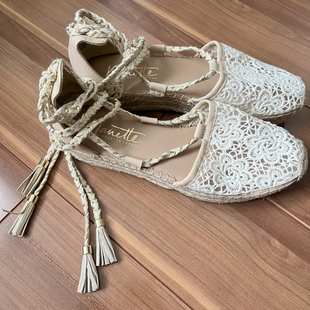 NANETTE LEPORE NWOT Summer Espadrilles (Sz 8)